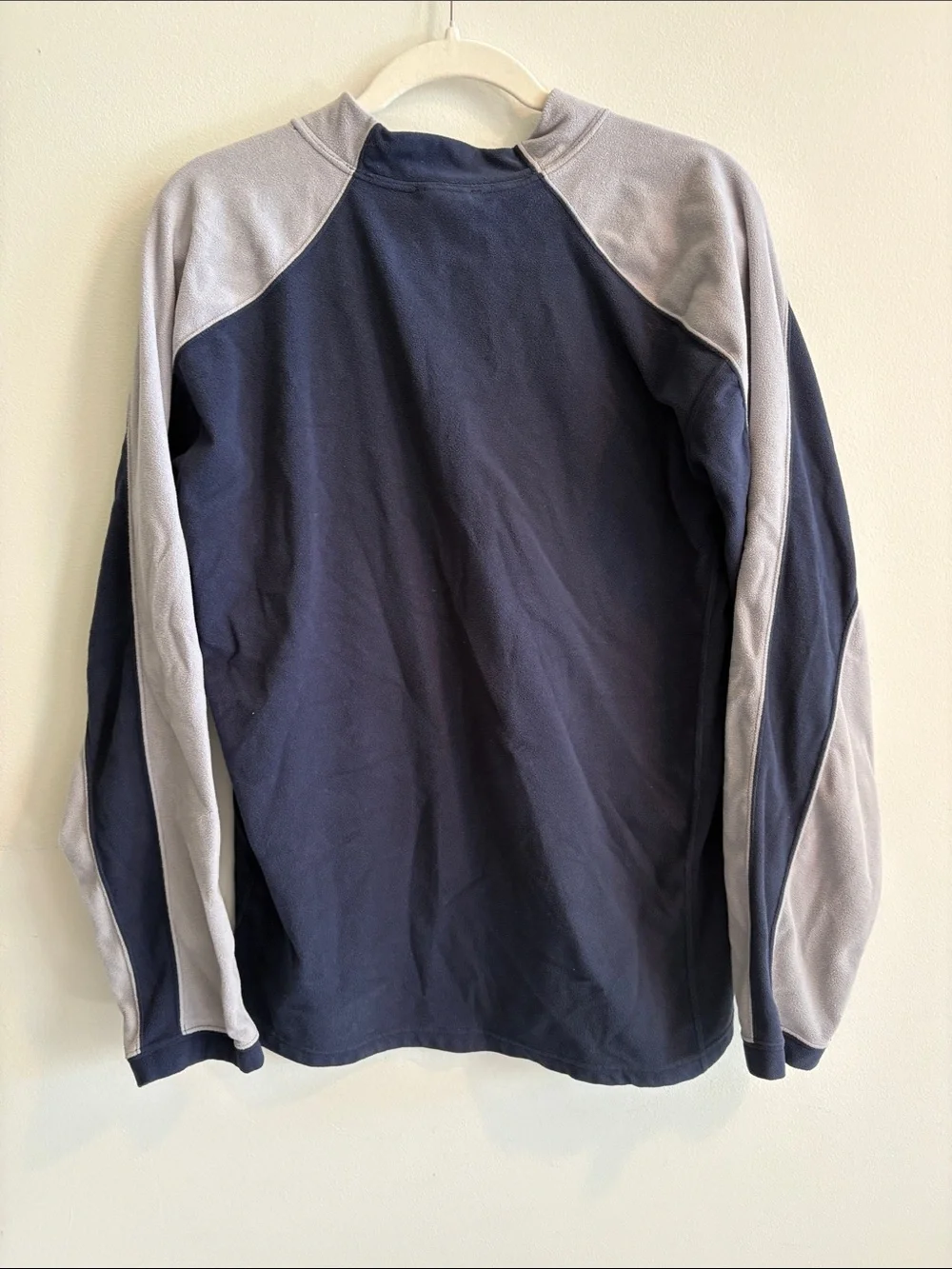 The North Face Men’s Navy and Gray Half-Zip Fleece Pullover